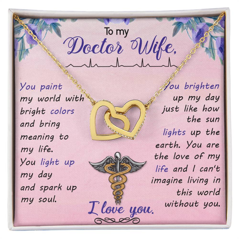Interlocking Hearts Necklace Nurse Graduation Gift Nurse Gift Nurse Necklace Future Nurse Gift Gift For Nurse