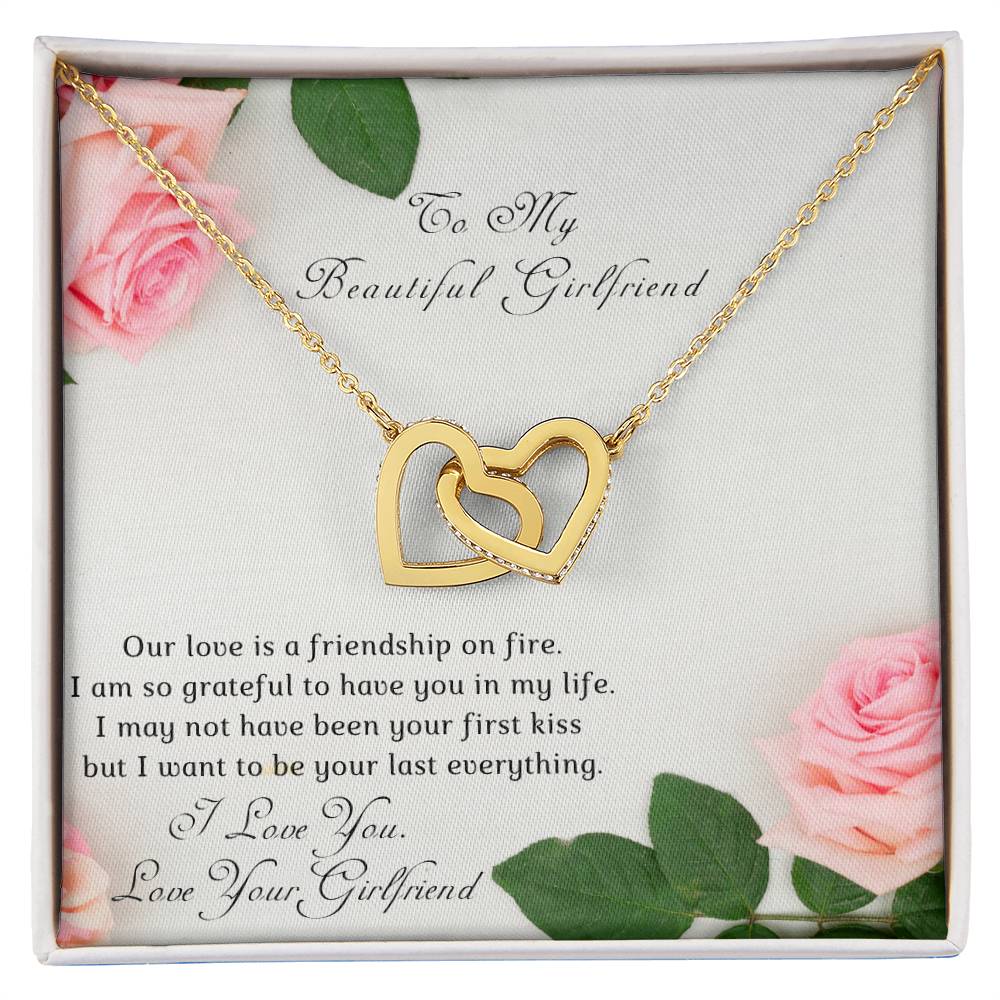 Girl To Girlfriend-Two Hearts Necklace-Our Love Is A. Interlocking Hearts Necklace