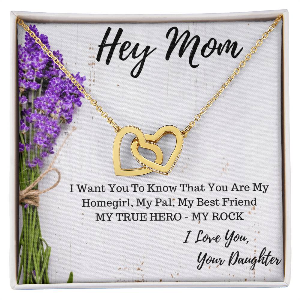 Mother & Daughter Gift For Mom Gift For Mothers Day Interlocking Hearts Necklace
