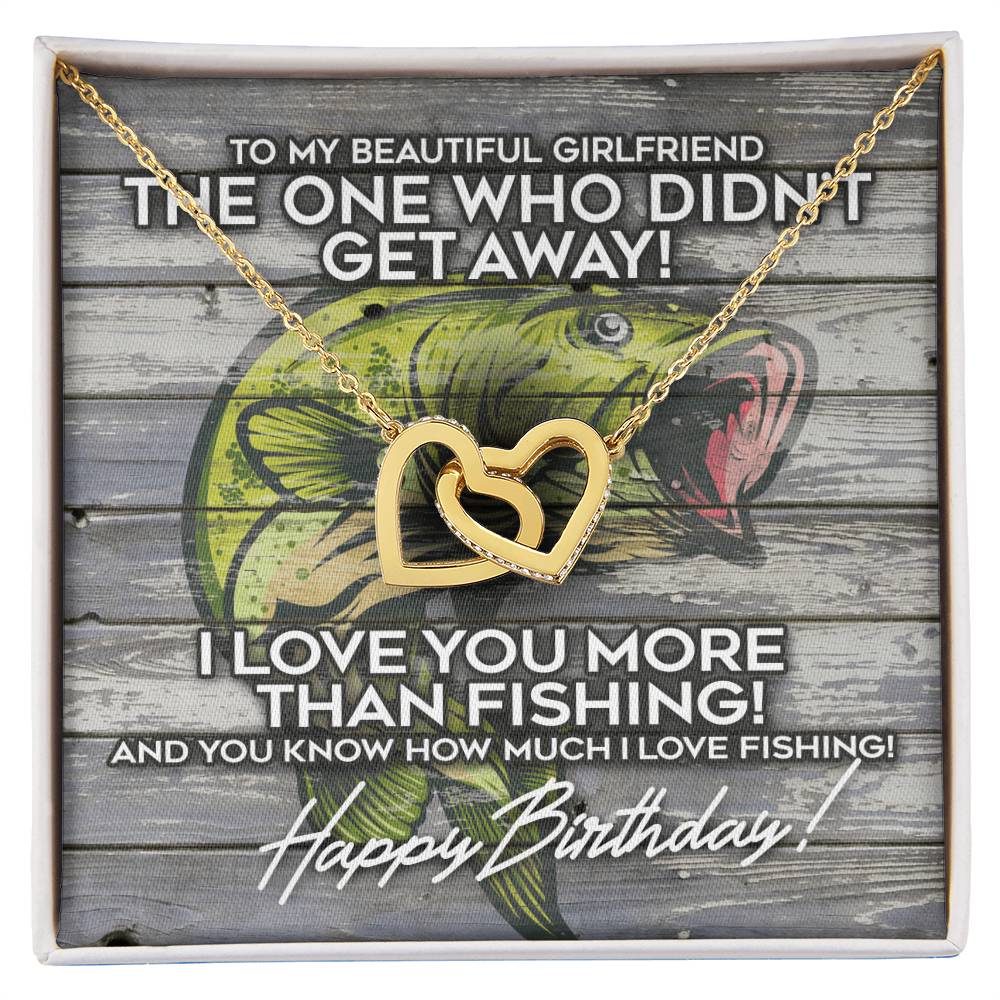 The Girlfriend Who Didn'T Get Away Interlocking Hearts Necklace