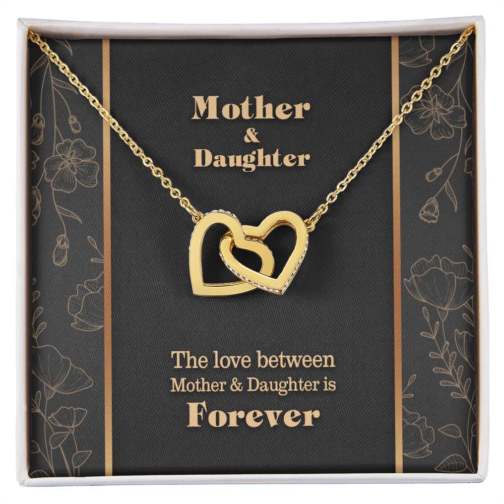 Mothers Day Interlocking Hearts Necklace Luxury
