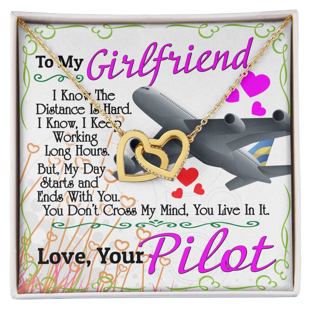 Pilot'S Girlfriend - Interlocking Heart Necklace Interlocking Hearts Necklace