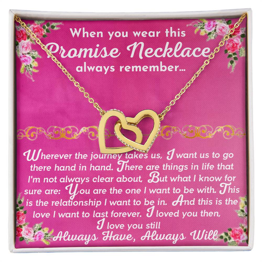 The Promise Necklace Interlocking Hearts Necklace