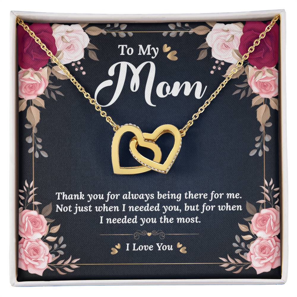 Interlocking Hearts Necklace - Best Birthday Gift For Mom