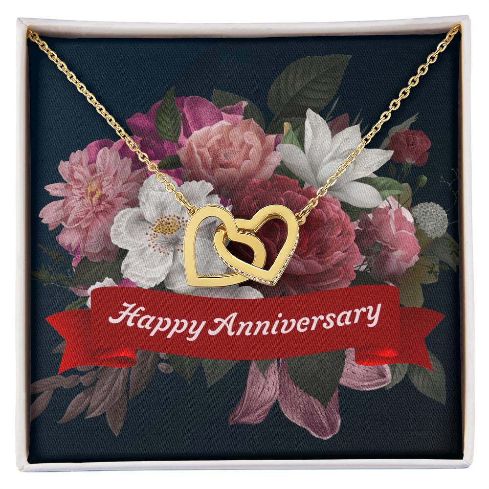 Happy Anniversary - Interlocking Hearts Necklace