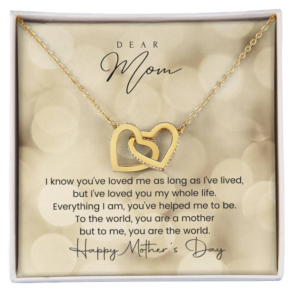 Happy Mother'S Day Interlocking Hearts Interlocking Hearts Necklace