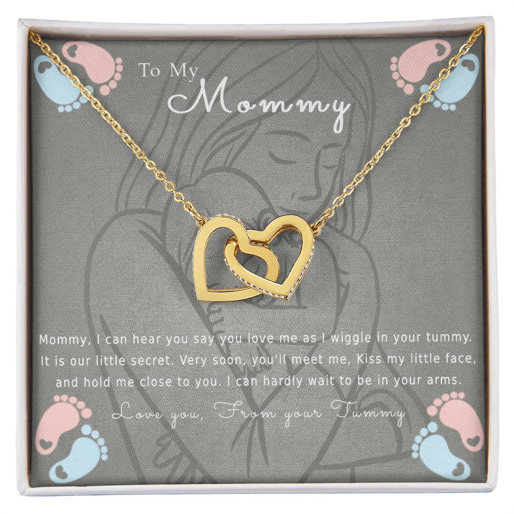 To My Mommy Interlocking Hearts Necklace