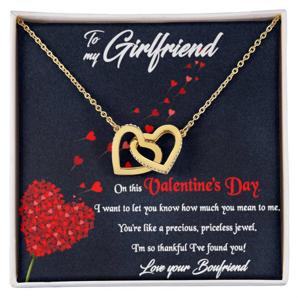 Best Valentine'S Day Gift For Her Interlocking Hearts Necklace