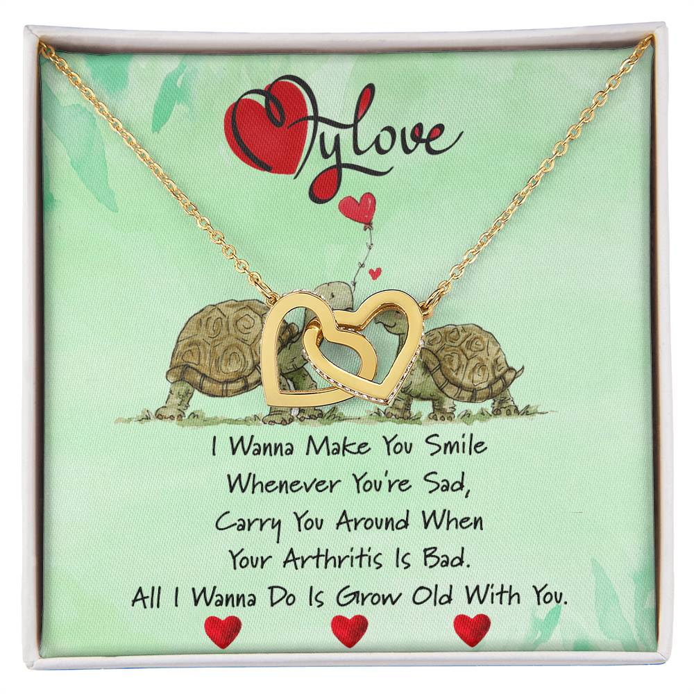 To My Love Gift For Her Valentines Gift Valentines Necklace Gift For Her I Love You Necklace Interlocking Hearts Necklace