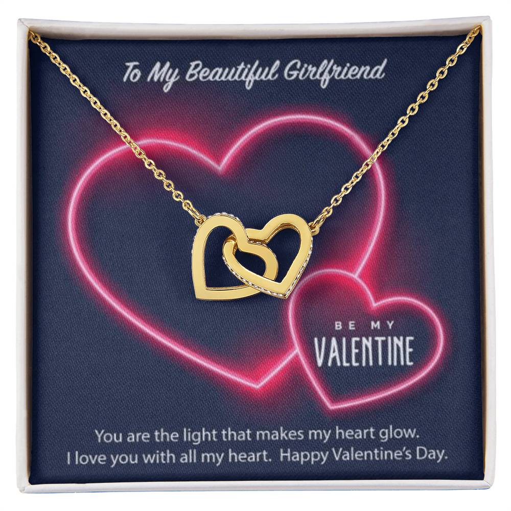 Luxury Hearts Necklace Interlocking Hearts Necklace