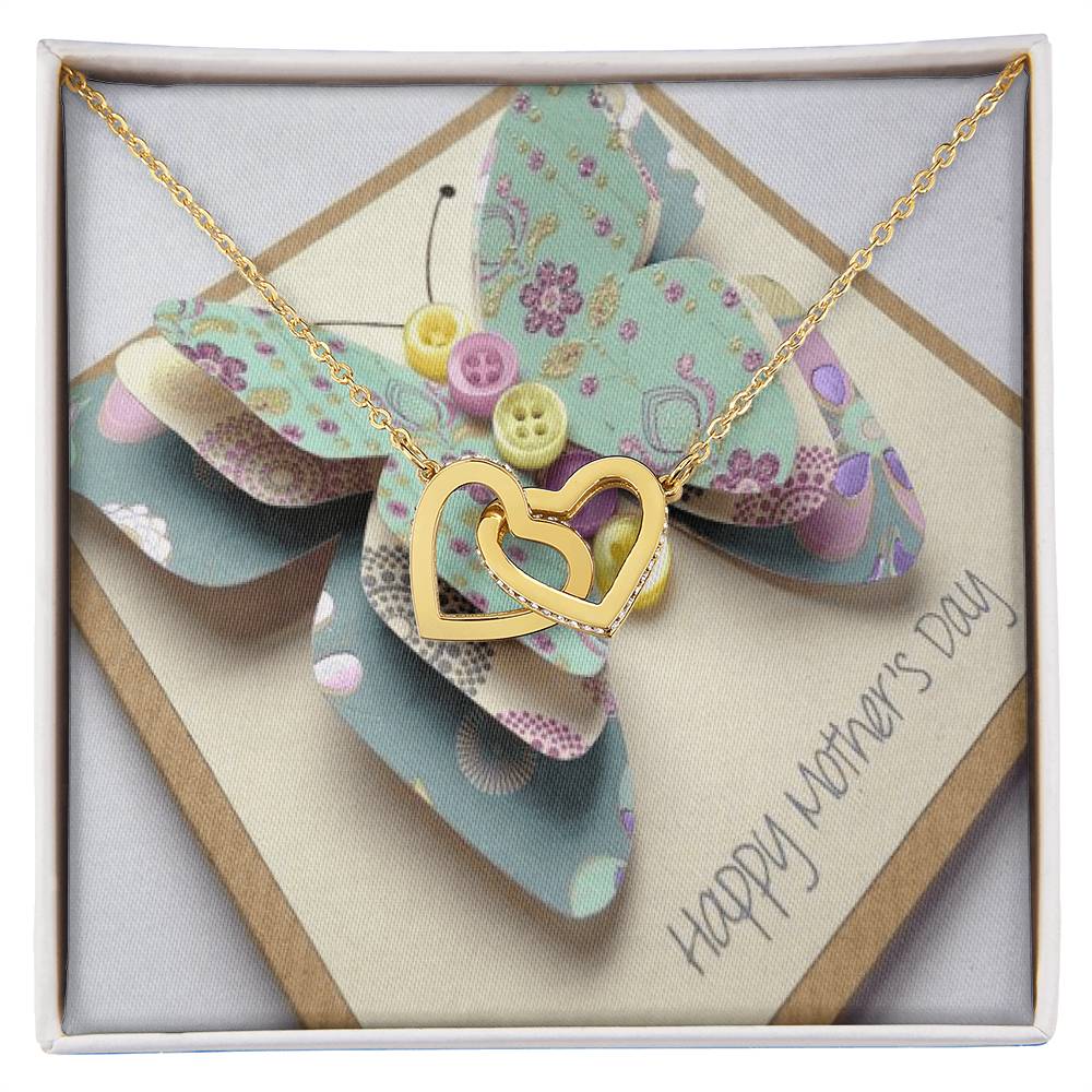 To My Mother My Everything Interlocking Hearts Necklace