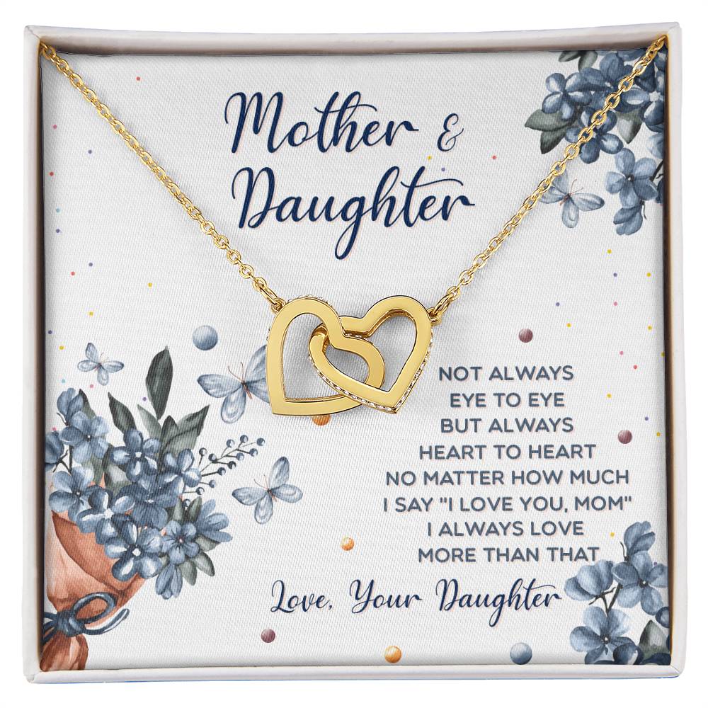 Interlocking Hearts Mother And Daughter Not Always Eye To Eye Interlocking Hearts Necklace