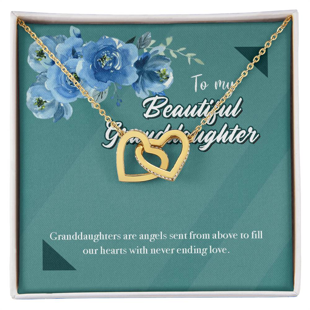 Beautiful Goddaughter Interlocking Hearts Necklace