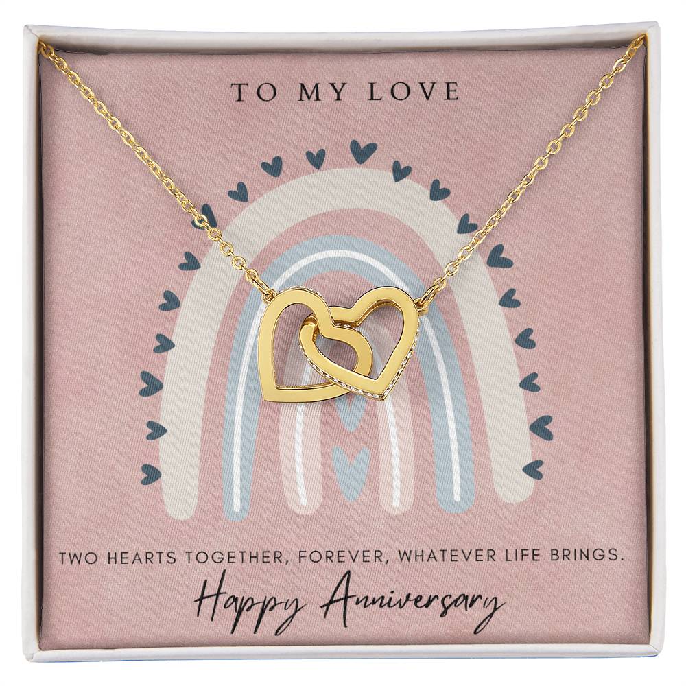 To My Love Interlocked Hearts Interlocking Hearts Necklace