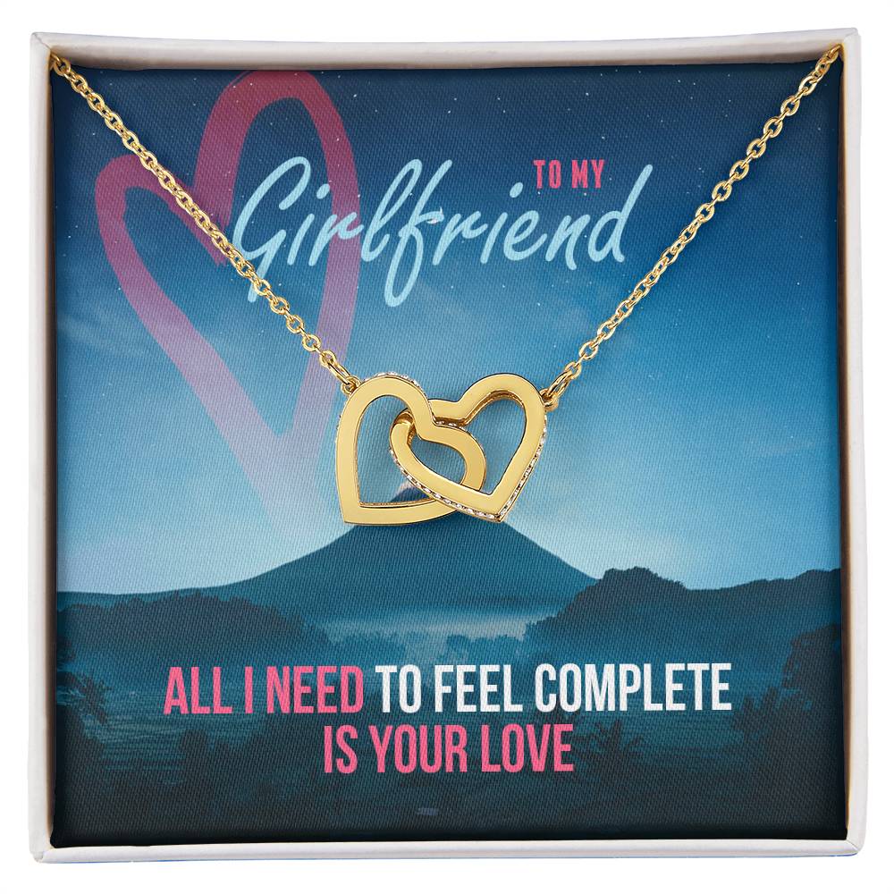Interlocking Hearts - Romantic Interlocking Hearts Necklace
