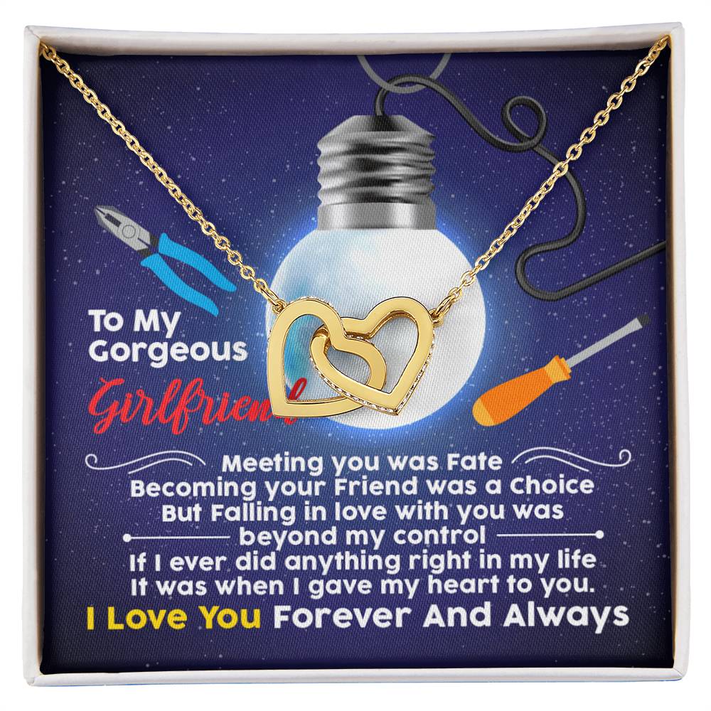 Electrician'S Girlfriend - Interlocking Heart Necklace Interlocking Hearts Necklace