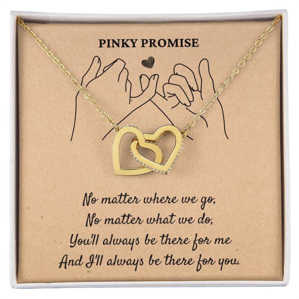 Pinky Promise - Interlocking Hearts Necklace