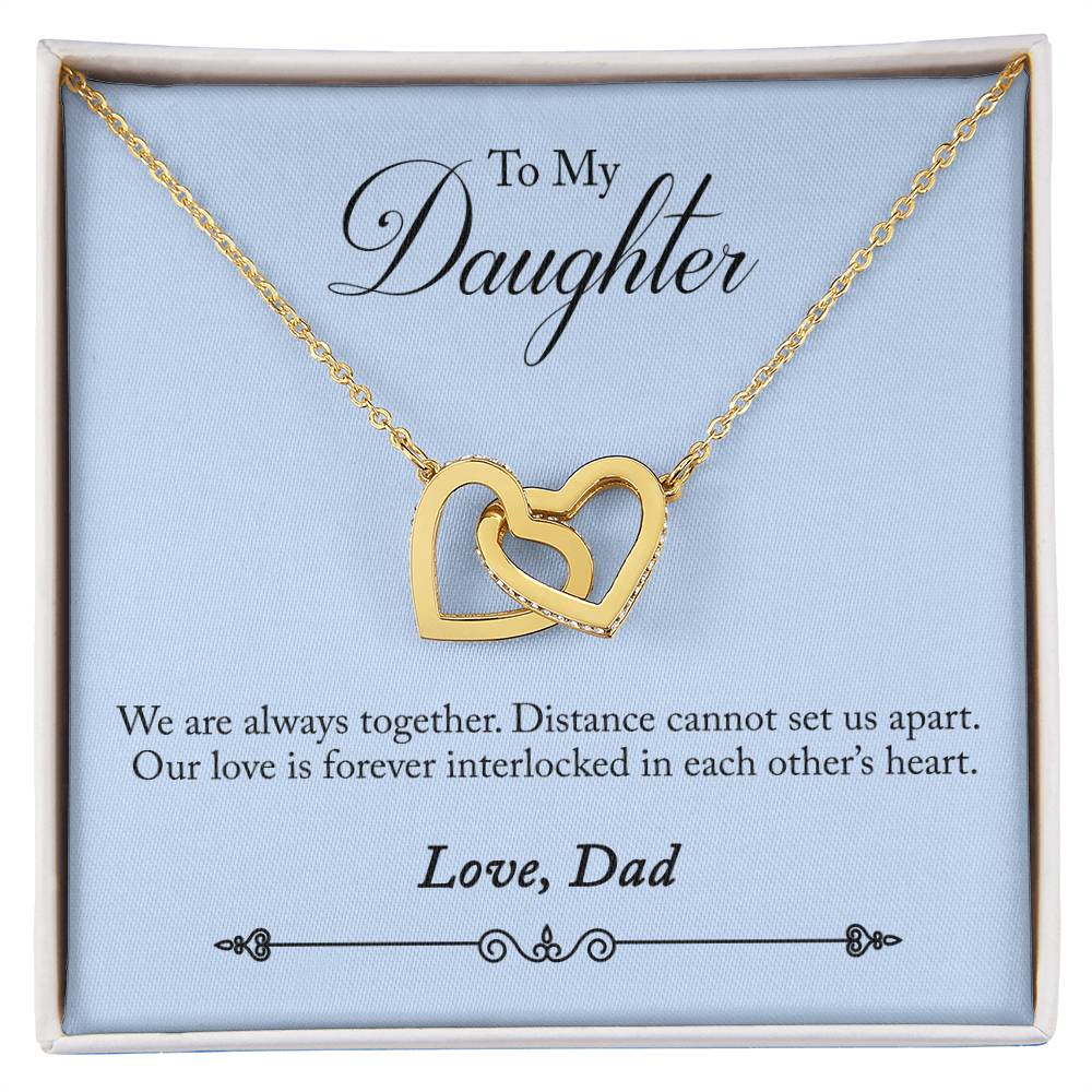 Necklace Of Dad Daughter Interlocking Hearts Interlocking Hearts Necklace