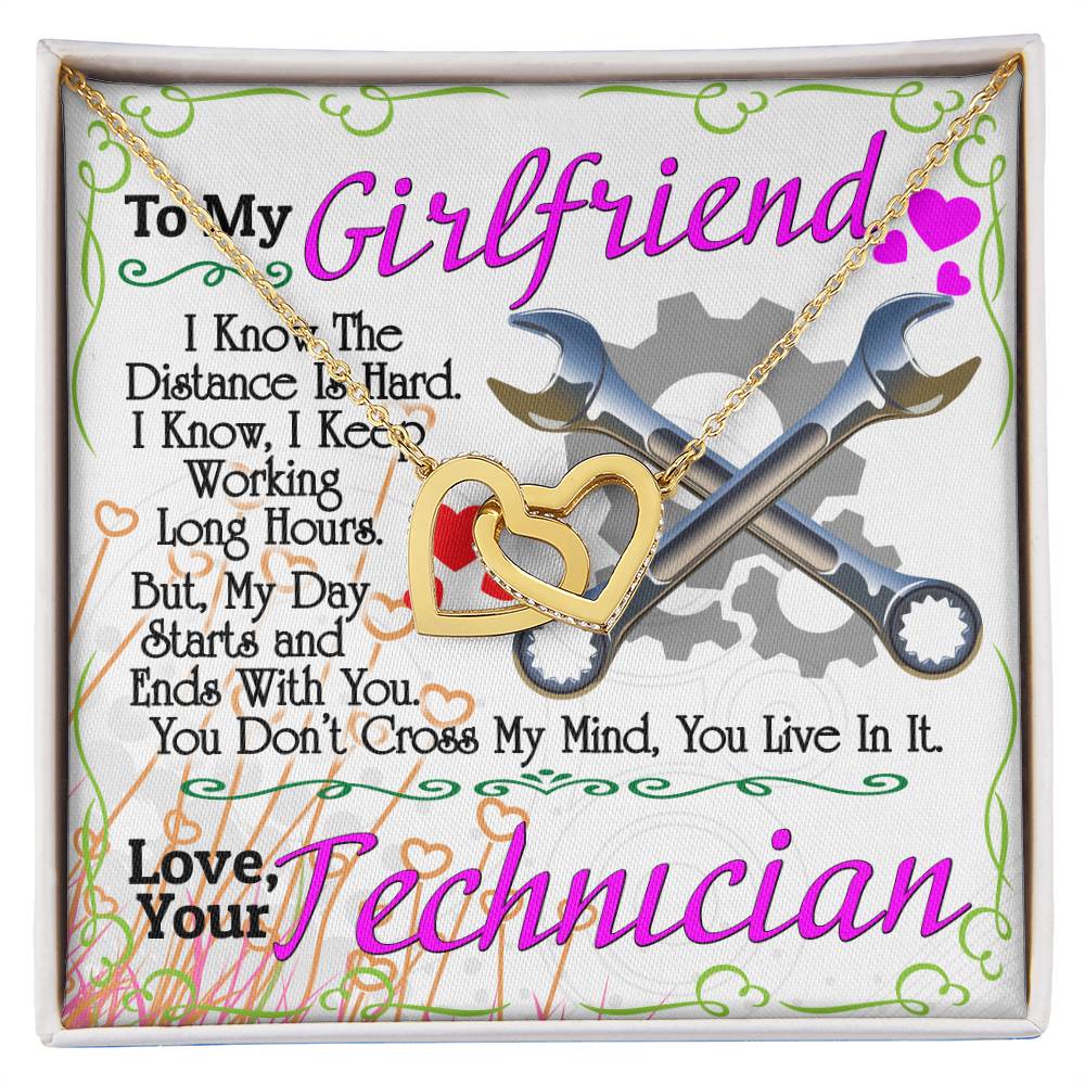 Technician'S Girlfriend - Interlocking Heart Necklace Interlocking Hearts Necklace