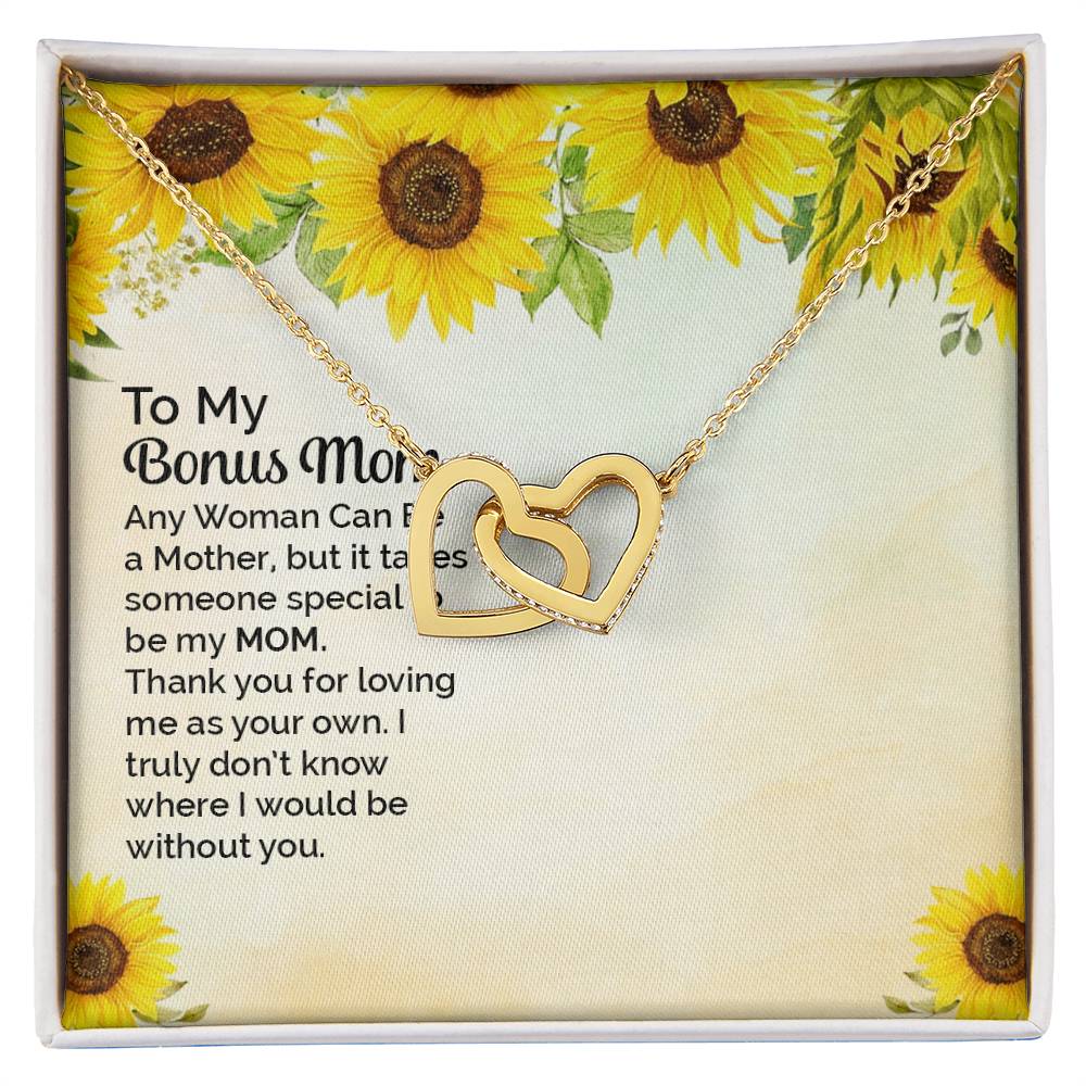 Necklace Gift For Mom To My Mom Necklace Gift Love Knot Necklace For Mom Custom Mom Birthday Necklace Gift My Mom Jewelry Massage Box Interlocking Hearts Necklace