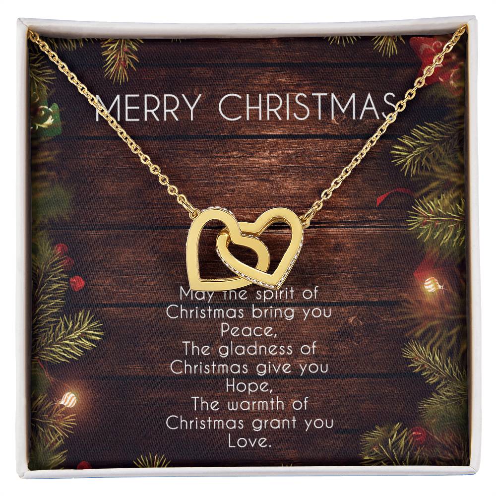 Everlasting Love Necklace Gift For Girlfriend Anniversary Gift For Wife Christmas Girlfriend Necklace Gf Gift From Boyfriend Interlocking Hearts Necklace