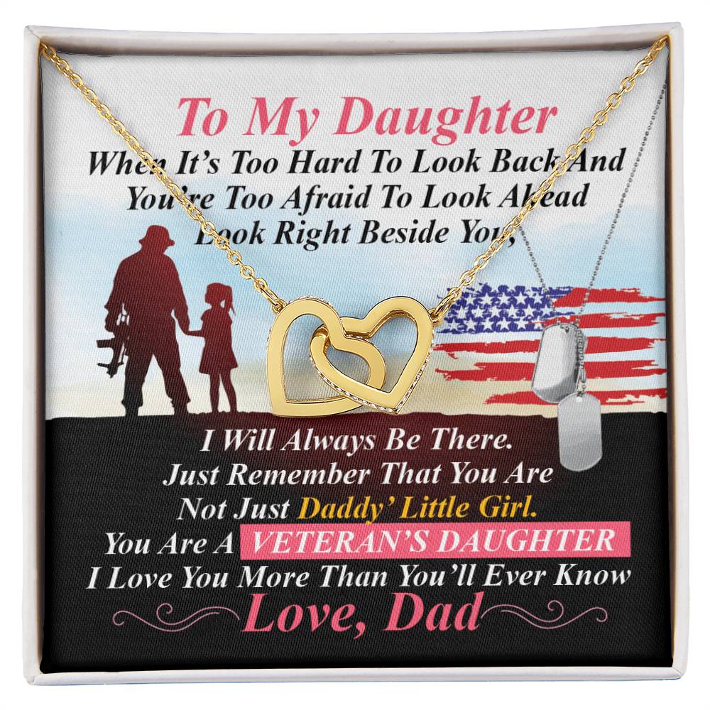 Veteran'S Daughter - Interlocking Heart Necklace Interlocking Hearts Necklace