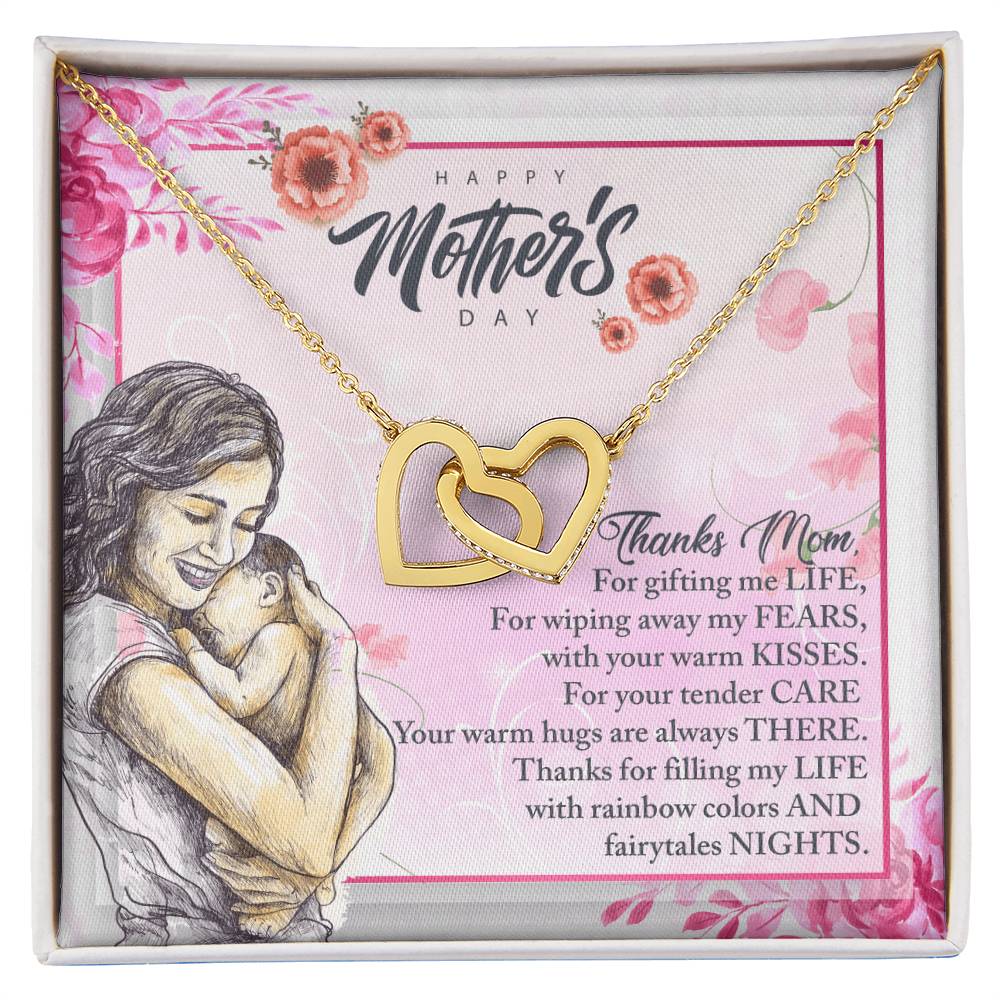 To My Great Mom - Happy Mother'S Day - Tmm12 Interlocking Hearts Necklace