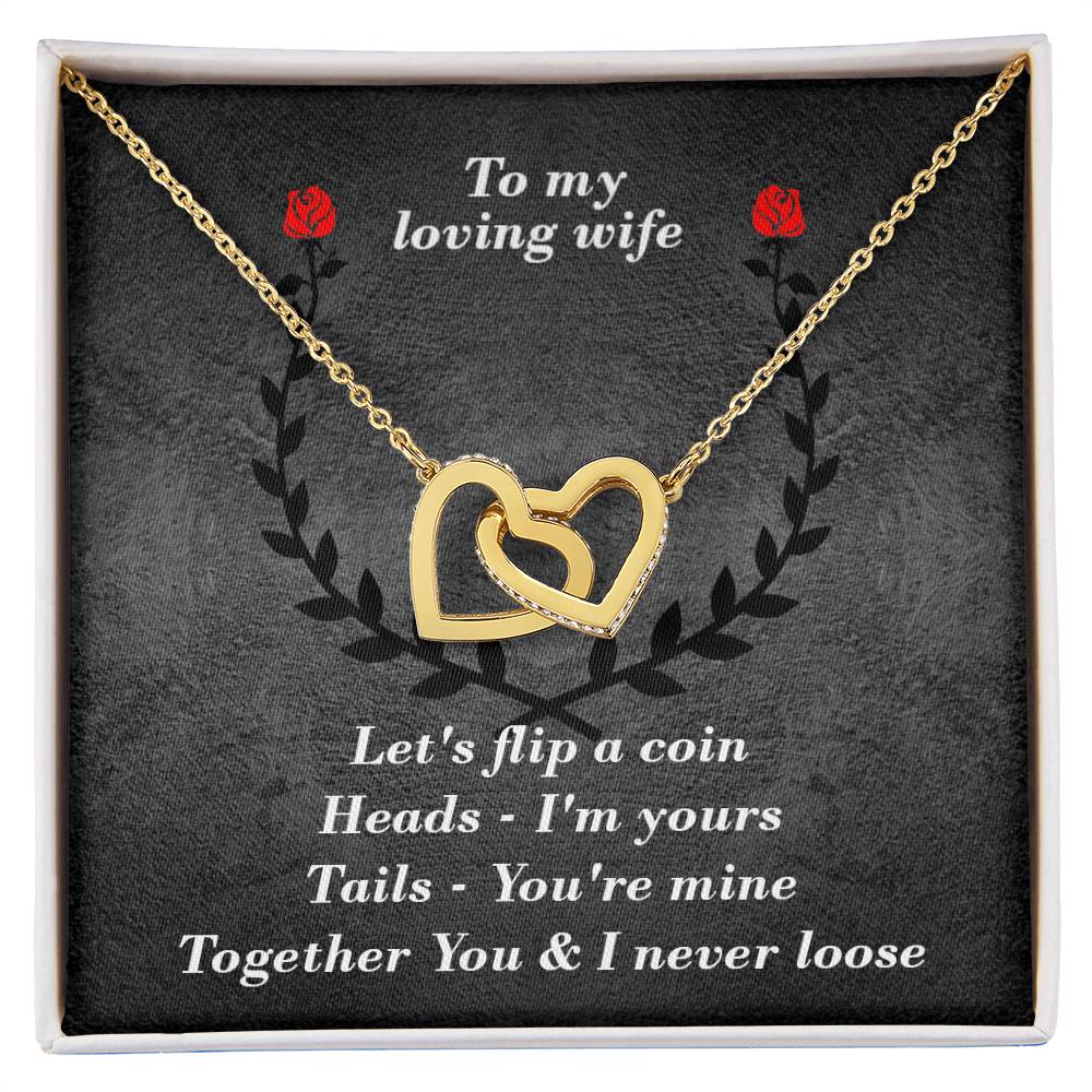 You & I Interlocked Hearts Necklace. Interlocking Hearts Necklace