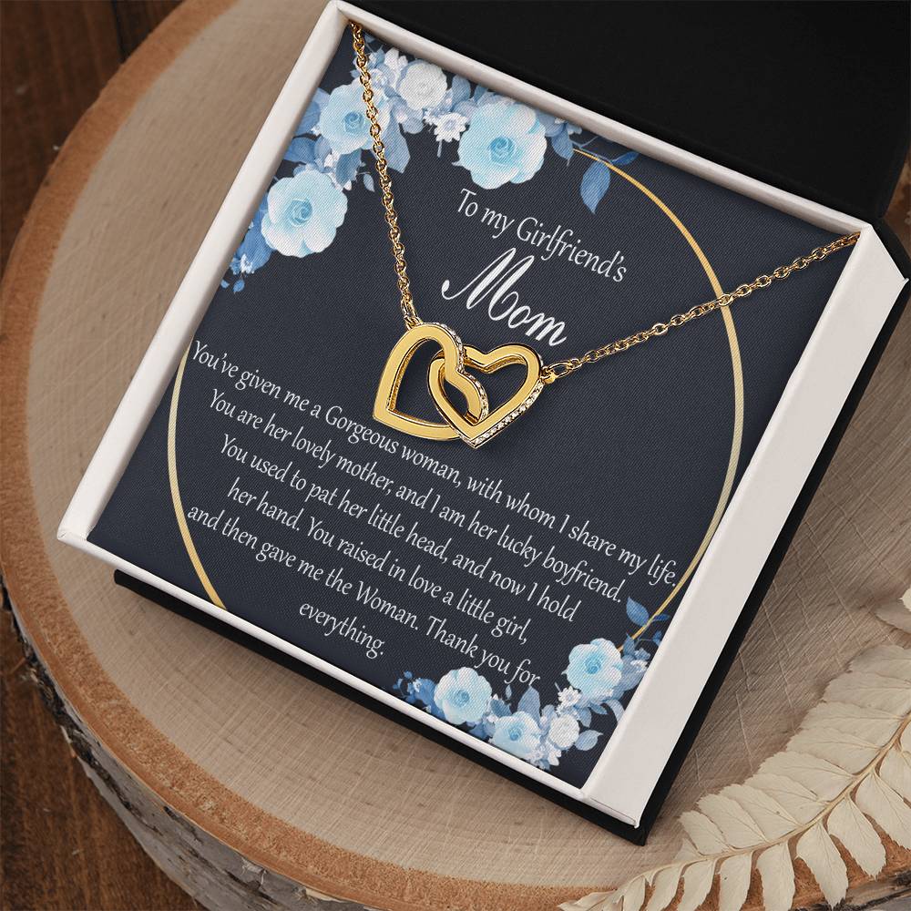 Interlocking Hearts To My Girlfriend’S Mom You’Ve Given Me A Gorgeous Woman With Whom I Share My Life Interlocking Hearts Necklace