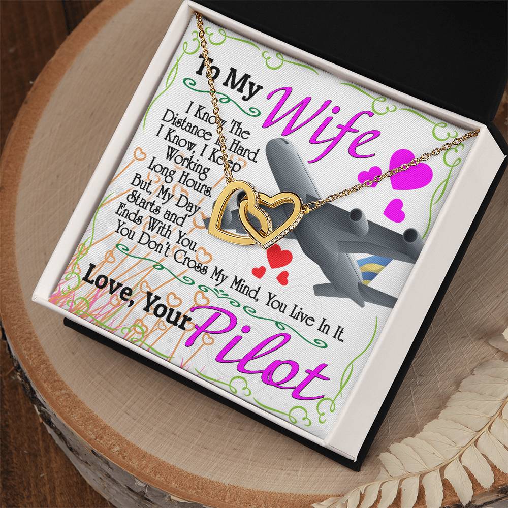 Pilot'S Wife - Interlocking Heart Necklace Interlocking Hearts Necklace
