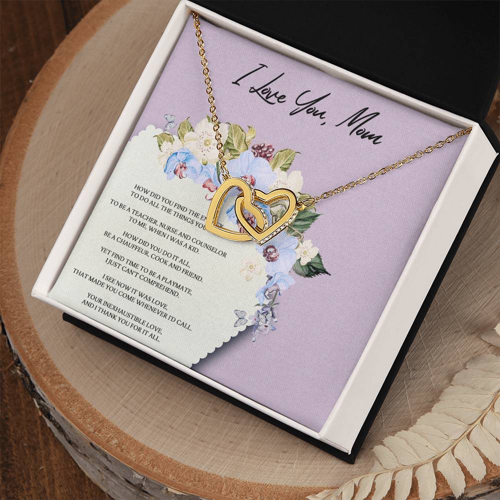 How Did You Do It Interlocking Hearts Necklace