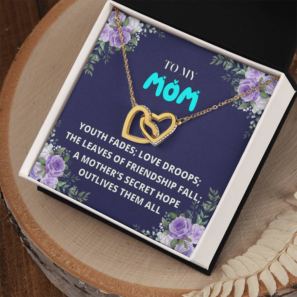 Mothers Day Gift From Daughter Son - Mother Necklace Gifts For Mom Mom Necklace Interlocking Hearts Interlocking Hearts Necklace