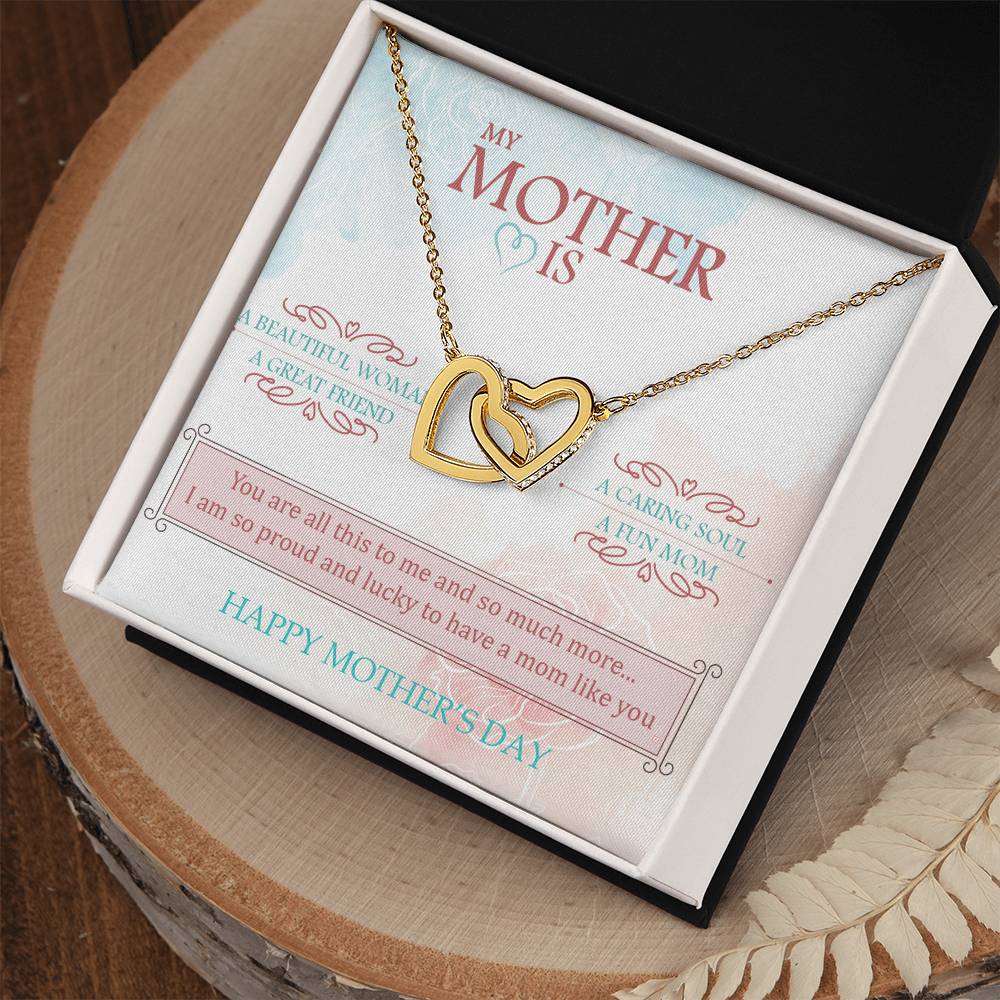 You Are The World To Me And More - Interlocked Hearts Interlocking Hearts Necklace