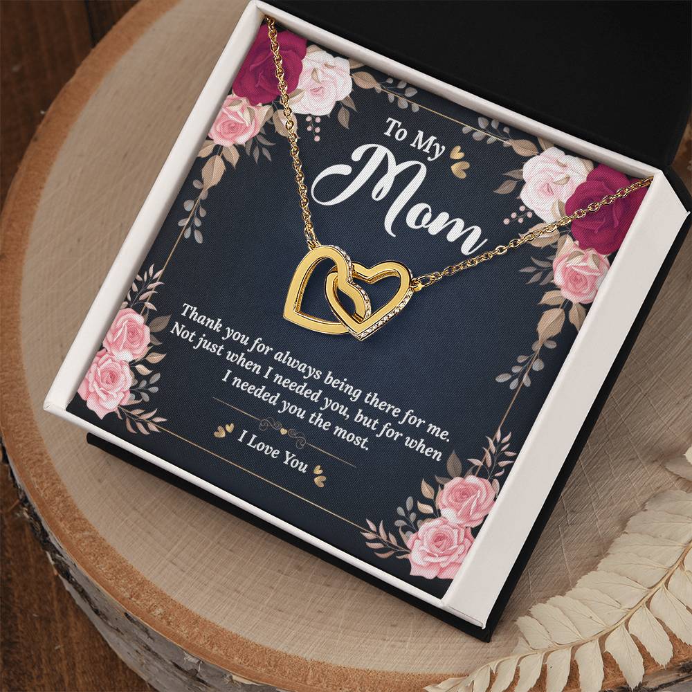 Interlocking Hearts Necklace - Best Birthday Gift For Mom