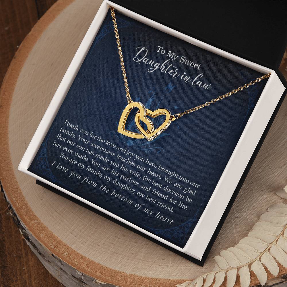 Collection Daughter In Law - Love And Joy - Necklace Interlocking Hearts Necklace