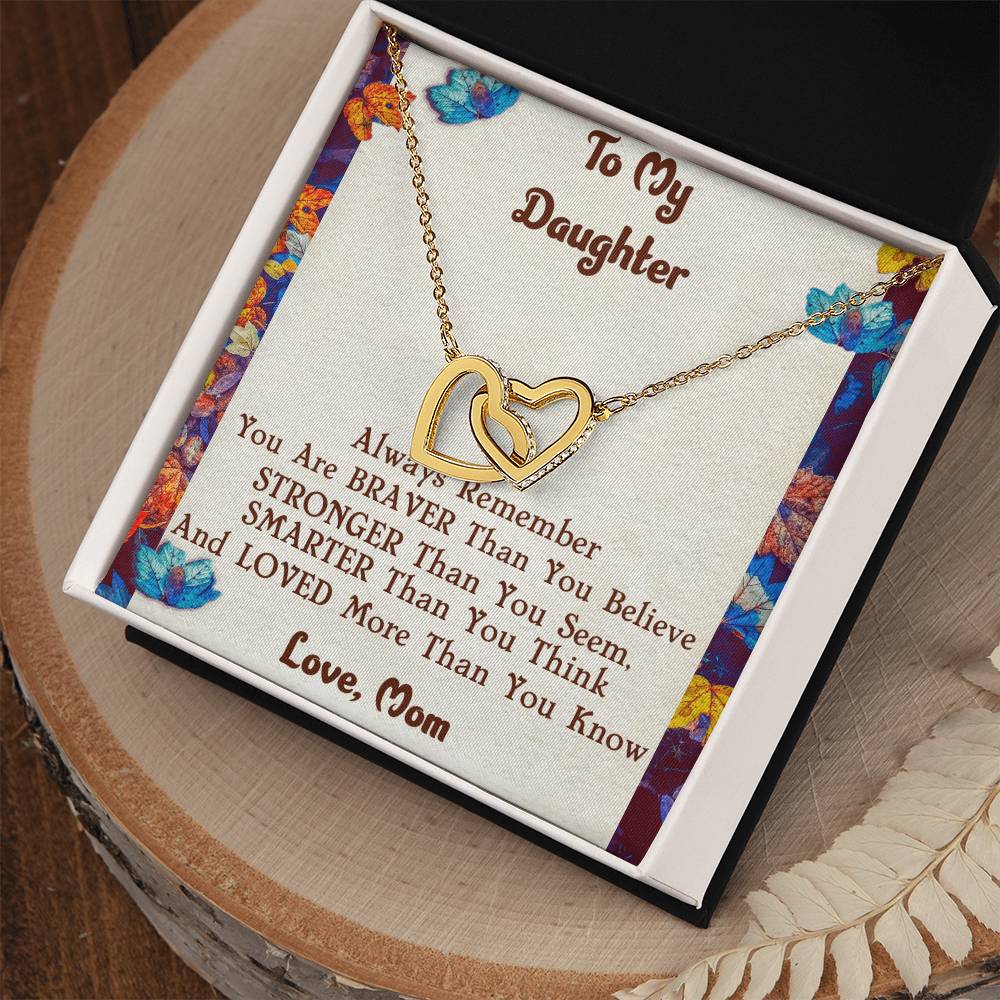 Mother & Daughter Necklace Interlocking Hearts Necklace
