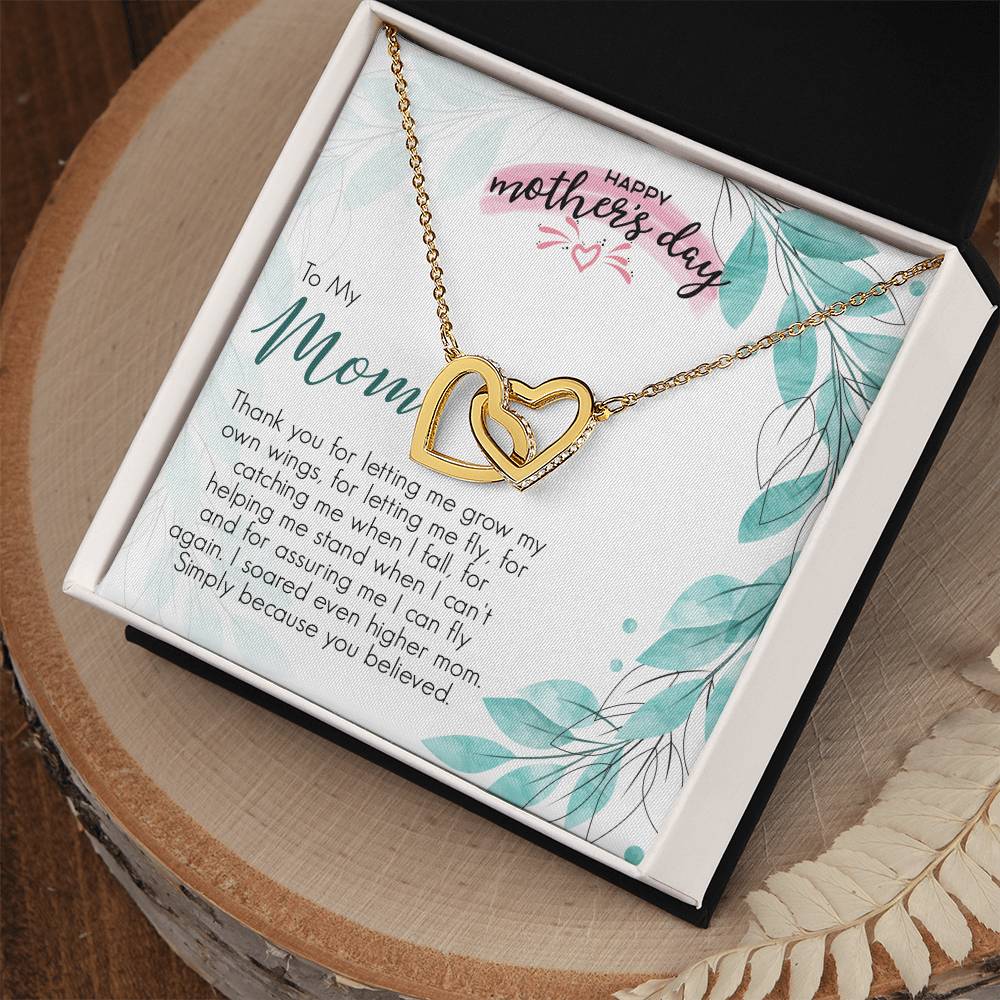Mother'S Day Gift Necklace For Mom Mother'S Day Necklace Best Gift For Mom Mother'S Day Necklace Interlocking Hearts Necklace