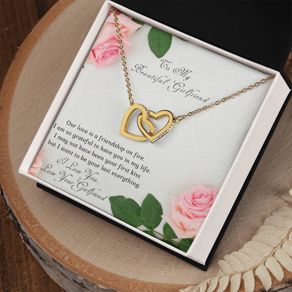 Girl To Girlfriend-Two Hearts Necklace-Our Love Is A. Interlocking Hearts Necklace
