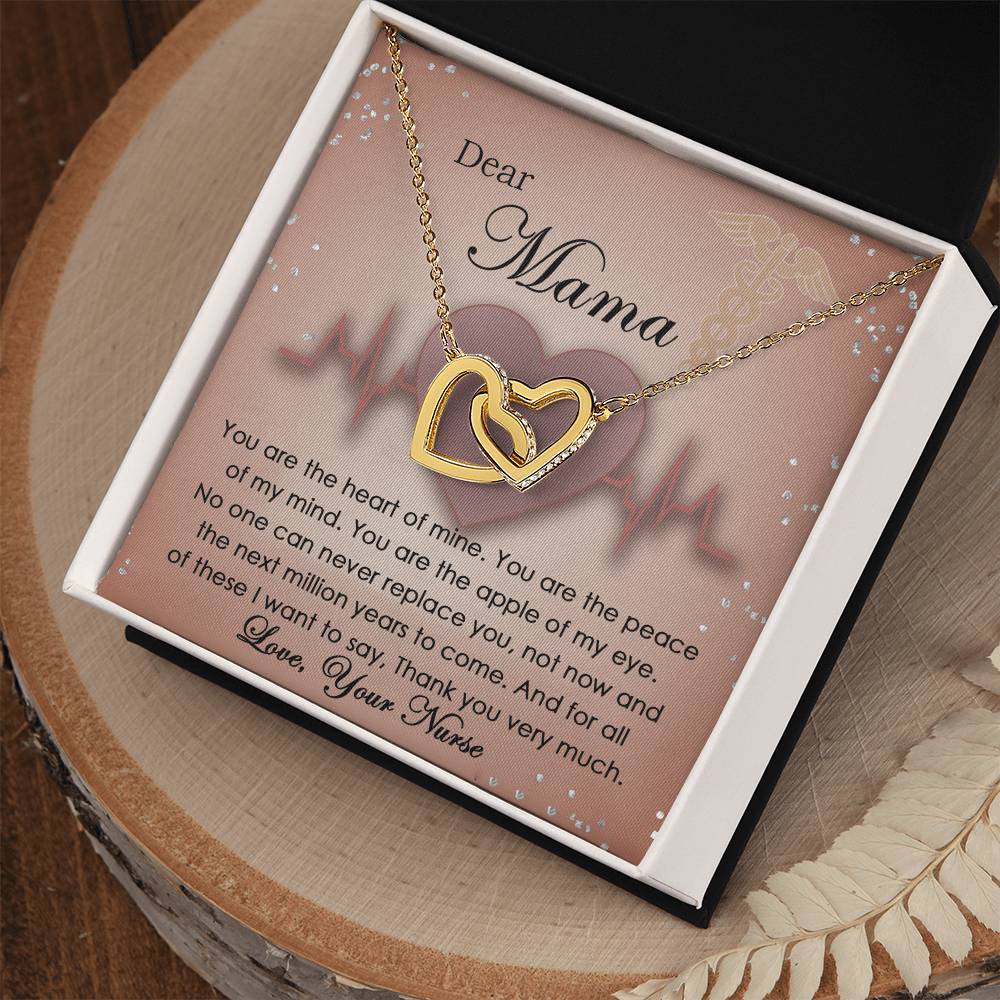 To My Beautiful Mom - Your Nurse - Best Gift For Mom - Necklace Interlocking Hearts Necklace