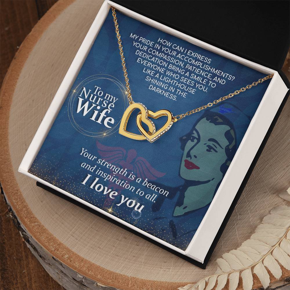 Interlocking Hearts Necklace Nurse Graduation Gift Nurse Gift Nurse Necklace Future Nurse Gift Gift For Nurse