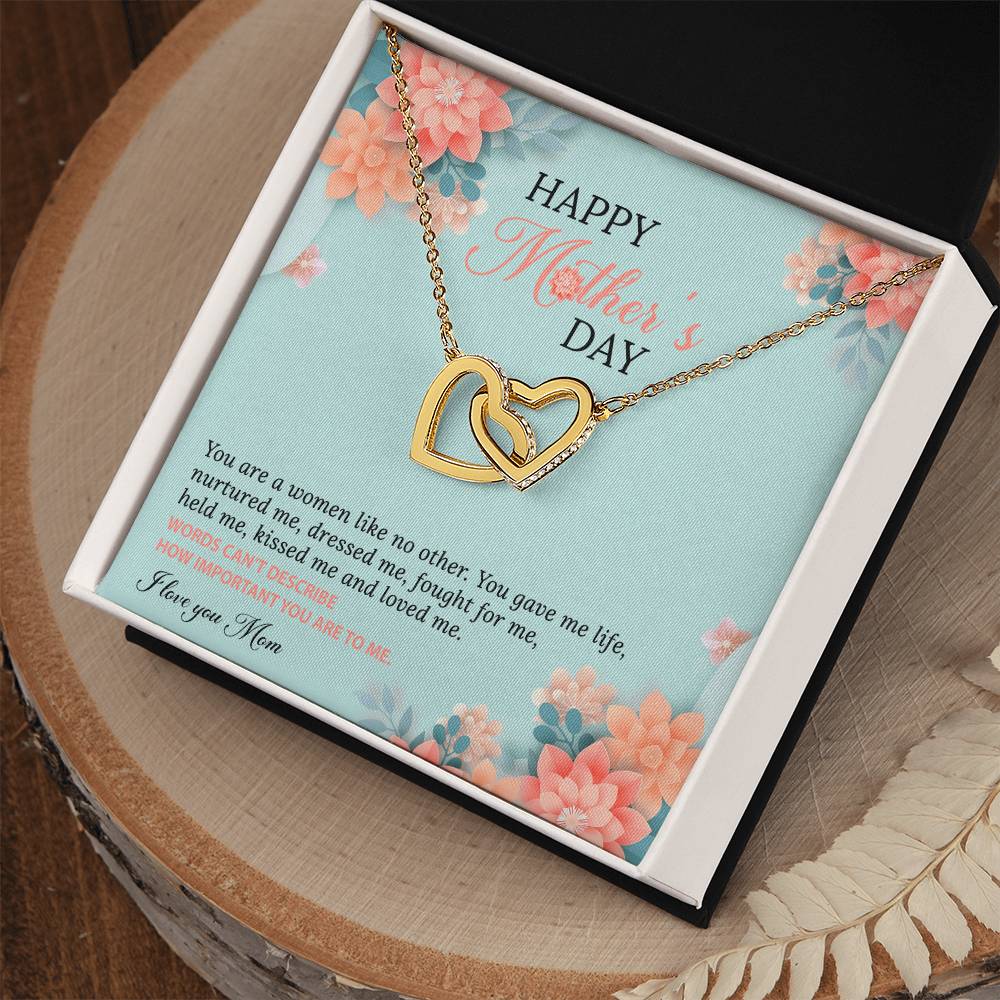 A Women Like No Other Interlocking Hearts Necklace