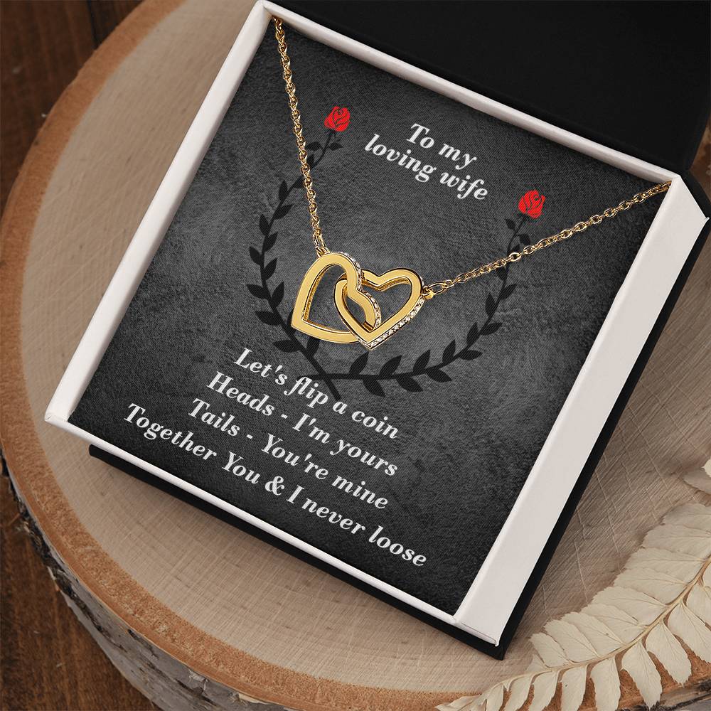 You & I Interlocked Hearts Necklace. Interlocking Hearts Necklace