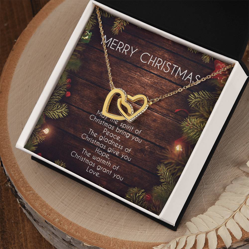 Everlasting Love Necklace Gift For Girlfriend Anniversary Gift For Wife Christmas Girlfriend Necklace Gf Gift From Boyfriend Interlocking Hearts Necklace