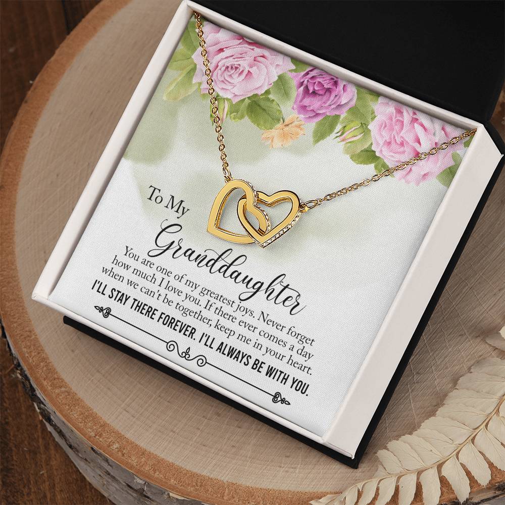 My Granddaughter - My Greatest Joys - Interlocked Hearts Necklace Interlocking Hearts Necklace