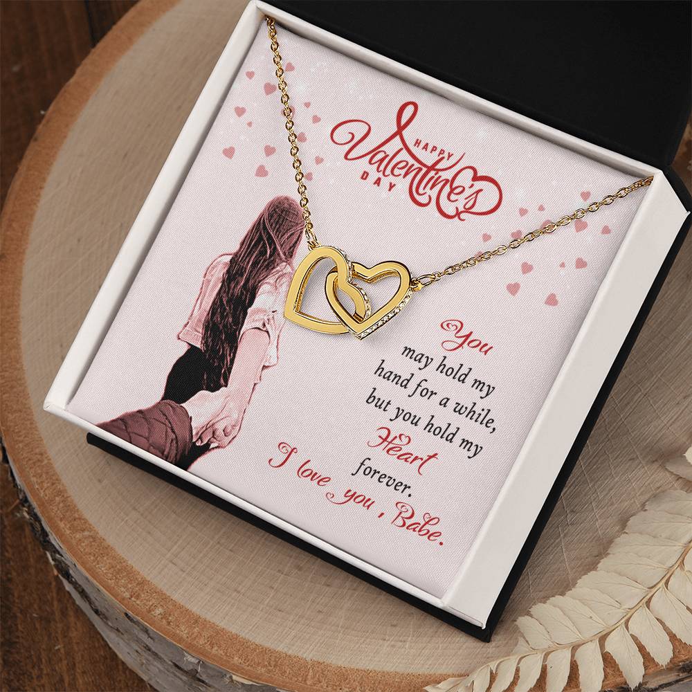 Forever Love - Valentine'S Day Necklace Interlocking Hearts Necklace