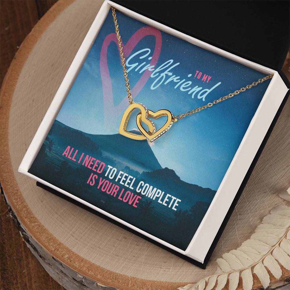 Interlocking Hearts - Romantic Interlocking Hearts Necklace