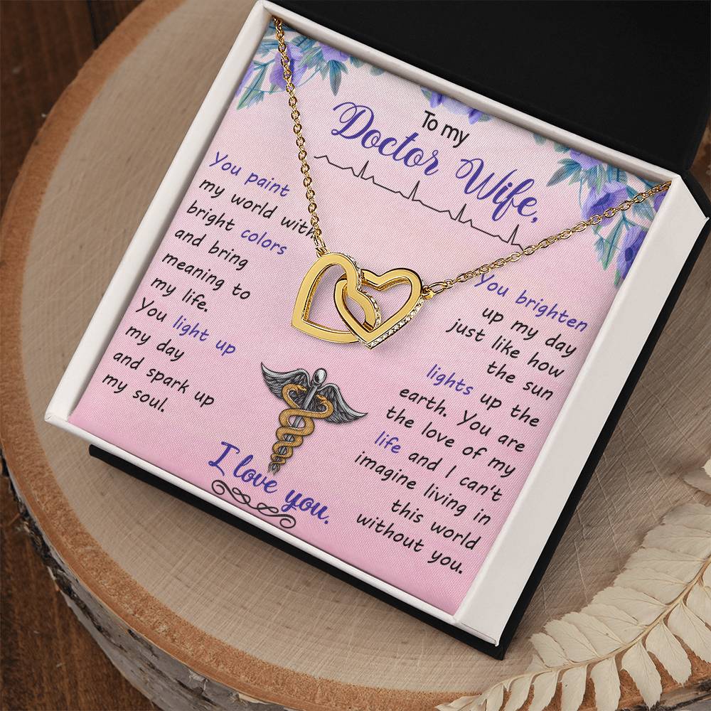 Interlocking Hearts Necklace Nurse Graduation Gift Nurse Gift Nurse Necklace Future Nurse Gift Gift For Nurse