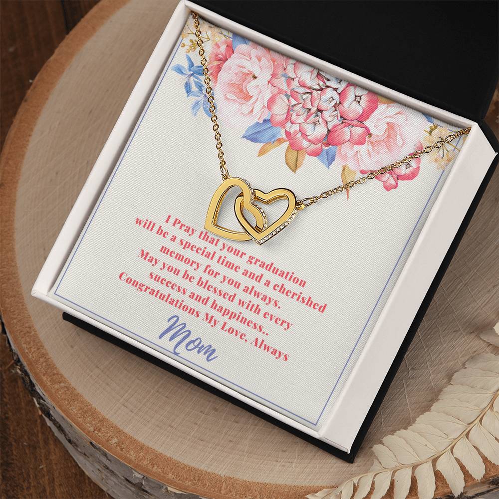 Graduation Gifts For Daughter From Mom Interlocking Hearts Necklace