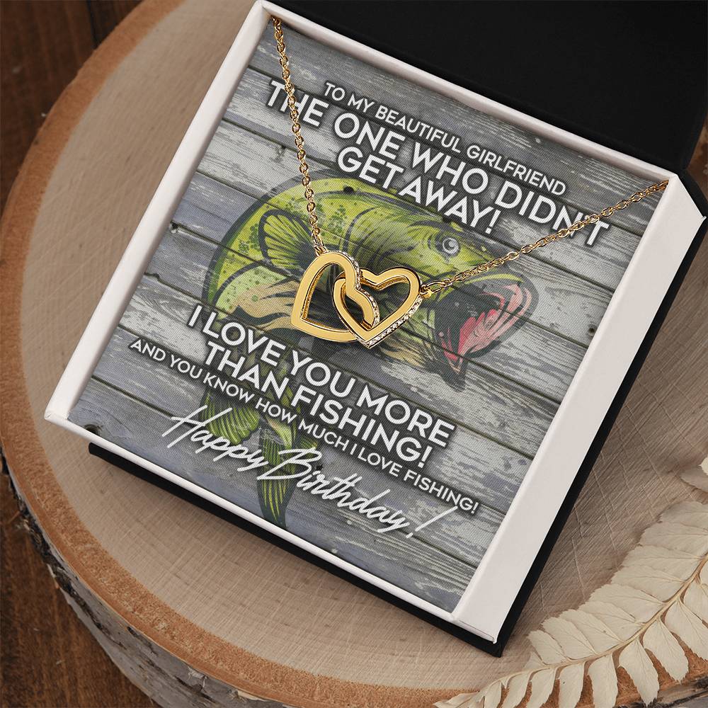 The Girlfriend Who Didn'T Get Away Interlocking Hearts Necklace