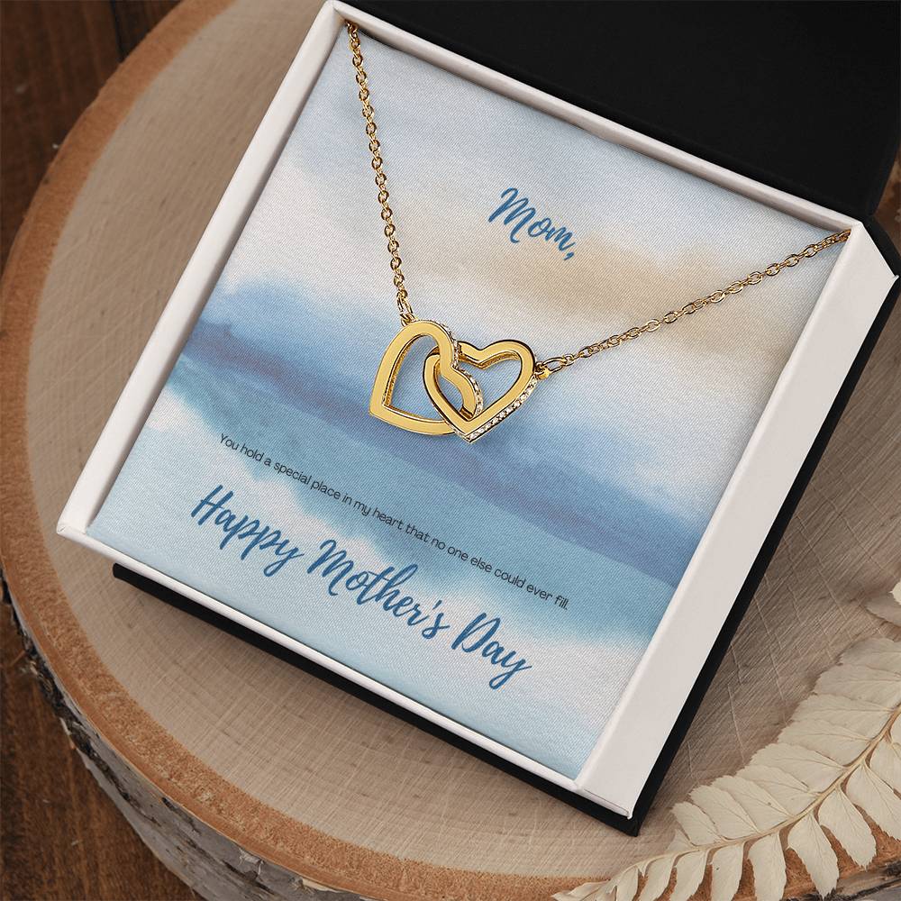 You Hold A Special Place - Mother'S Day Two Hearts Necklace Interlocking Hearts Necklace